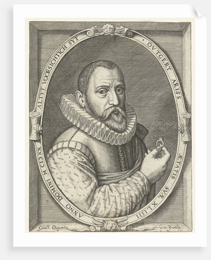 Portrait of Outgert Ariss Akersloot at the age of 44 by Willem Outgertsz. Akersloot