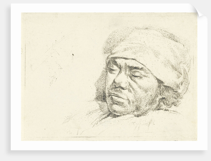 Portrait of the painter Francis Andreas Milatz on his deathbed by Hermanus van Brussel