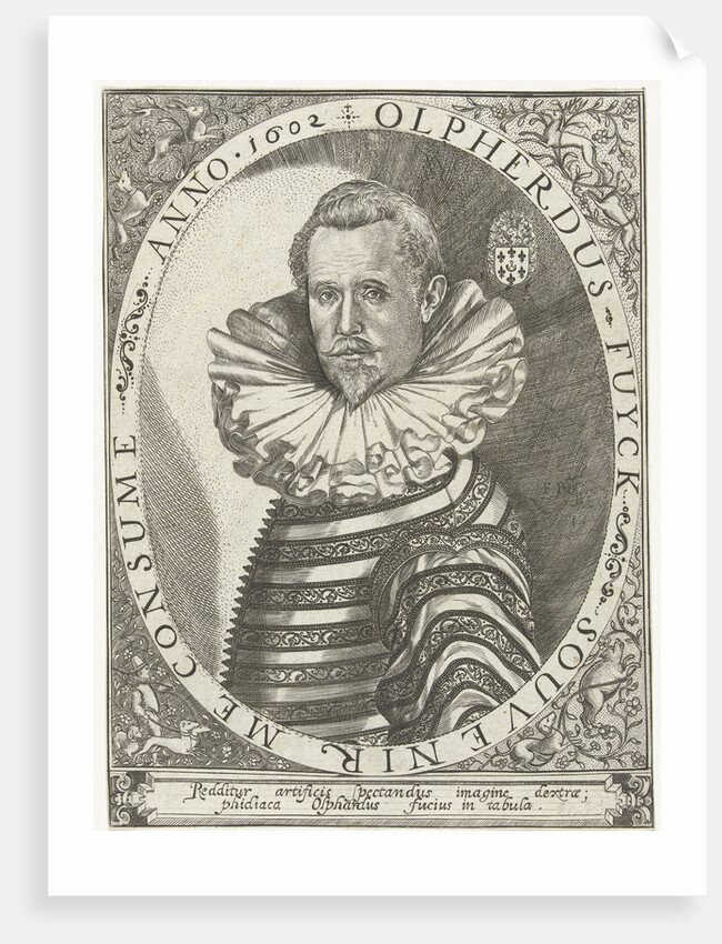 Portrait of Olpherdus Fuyck (Olfert Fuchs?) by Floris Balthasarsz. van Berckenrode