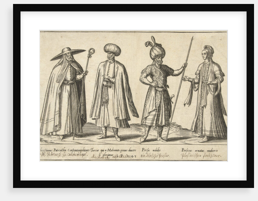 Dress of Ottomans and Persians around 1580 by Joos de Bosscher