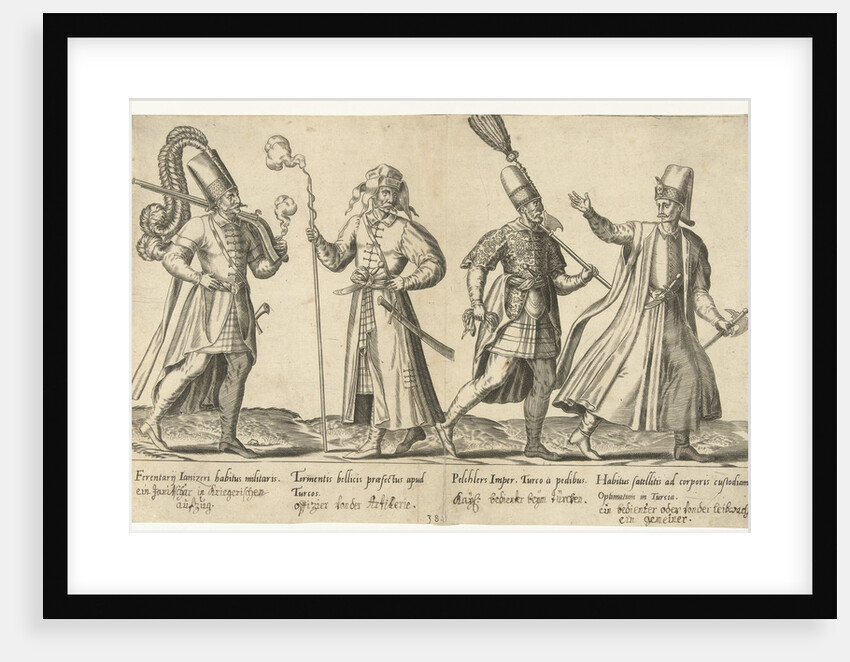 Dress of Ottoman soldiers around 1580 by Joos de Bosscher