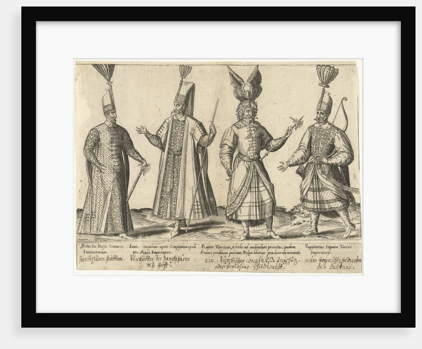 Dress of Ottoman soldiers around 1580 by Joos de Bosscher