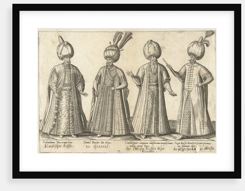 Dress of Ottoman dignitaries around 1580 by Joos de Bosscher