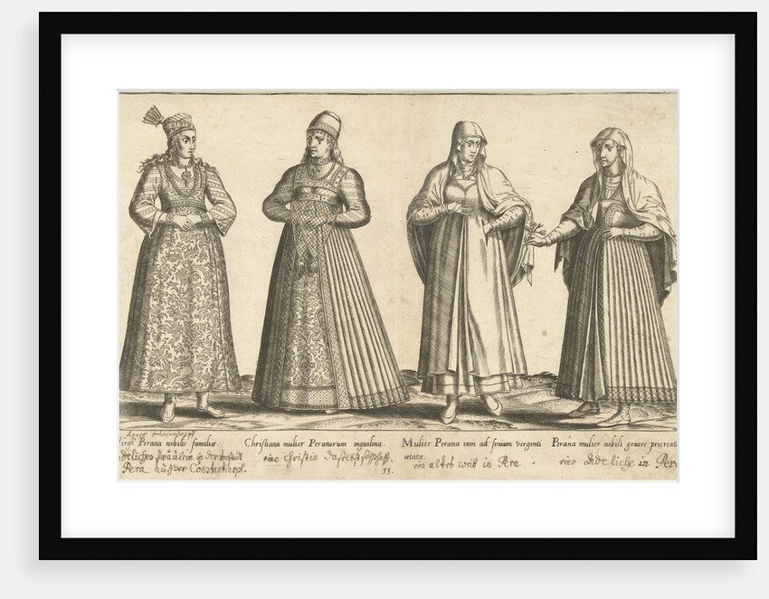 Women's Dress from Constantinople around 1580, istanbul Turkey by Joos de Bosscher
