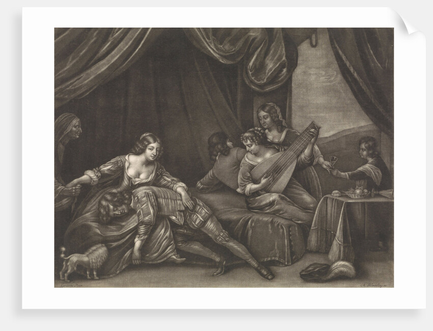 The prodigal son in the brothel by Abraham Bloteling