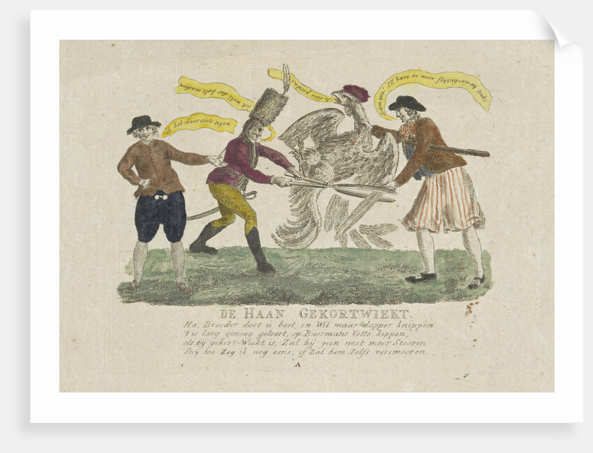 Short Wicks of a French rooster by Anonymous