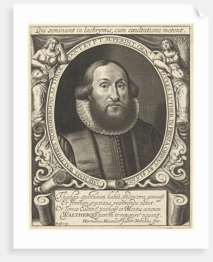 Portrait of Michel Waltherus at the age of 42 by Willem Jacobsz. Delff