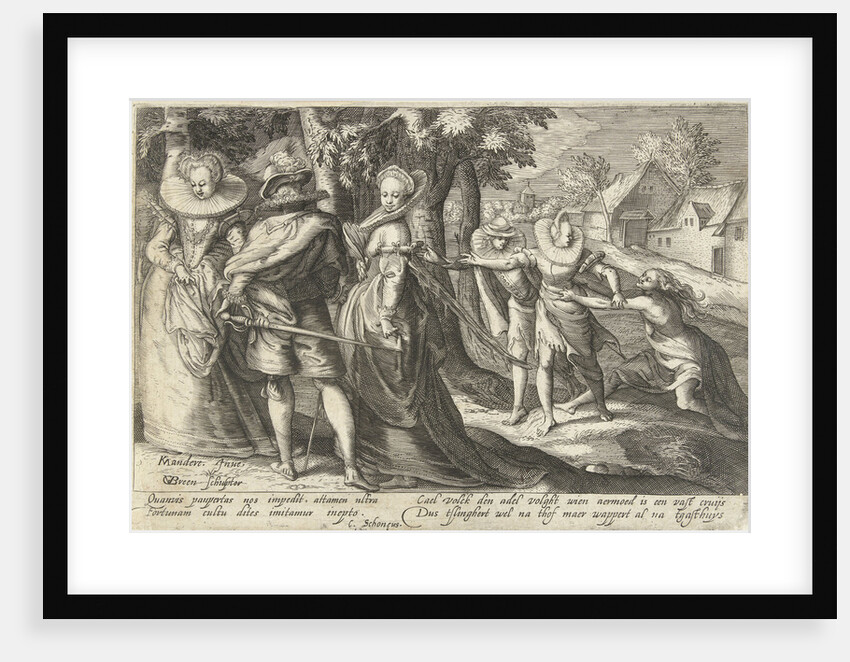 Poverty follows Wealth by Cornelius Schonaeus