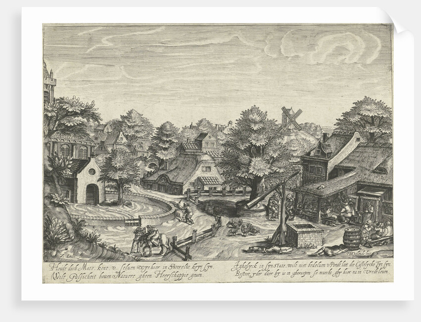 Inn by partying guests by Bartholomew Willemsz. Dolendo