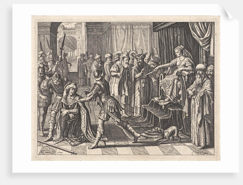King Ninus sentenced to death by Pieter Serwouters