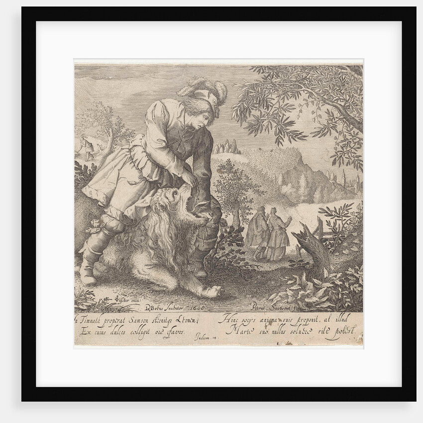 Samson and the lion by Richard Lubbaeus