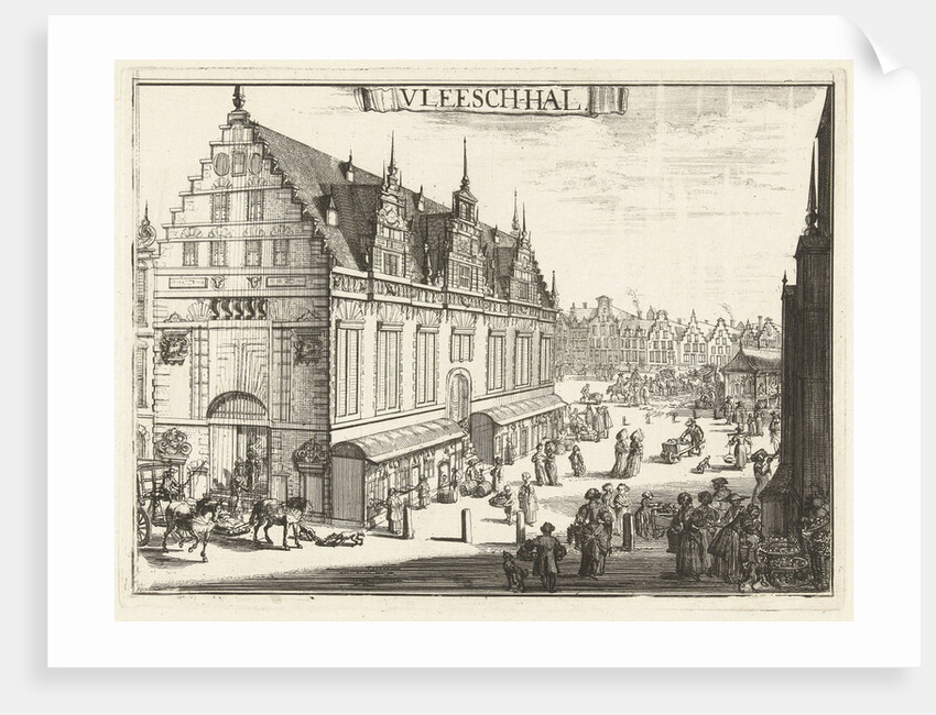 View of the Vleeshal Haarlem by Romeyn de Hooghe