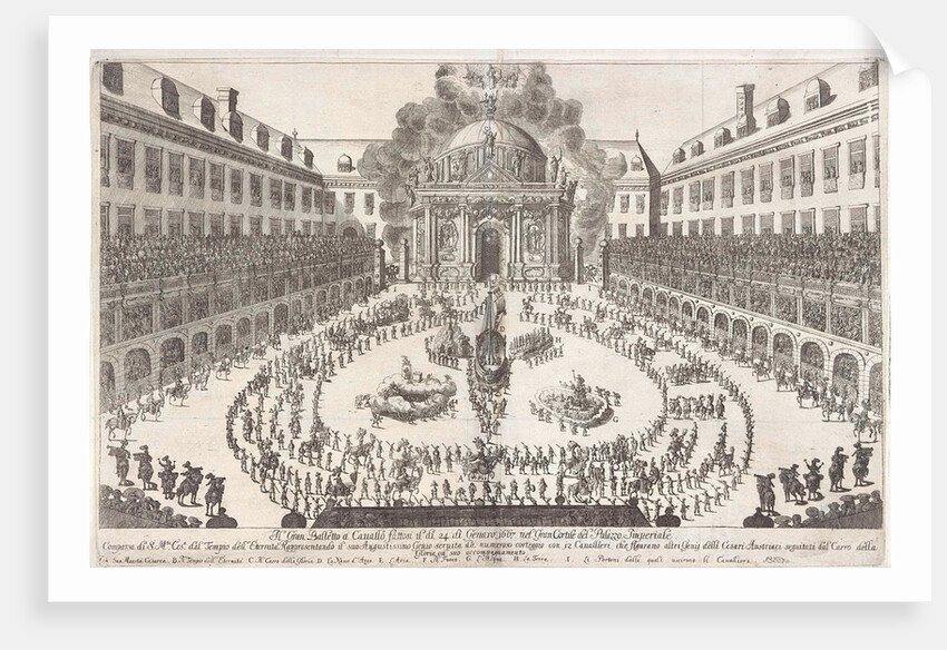 Carousel in the Hofburg in Vienna by Anonymous