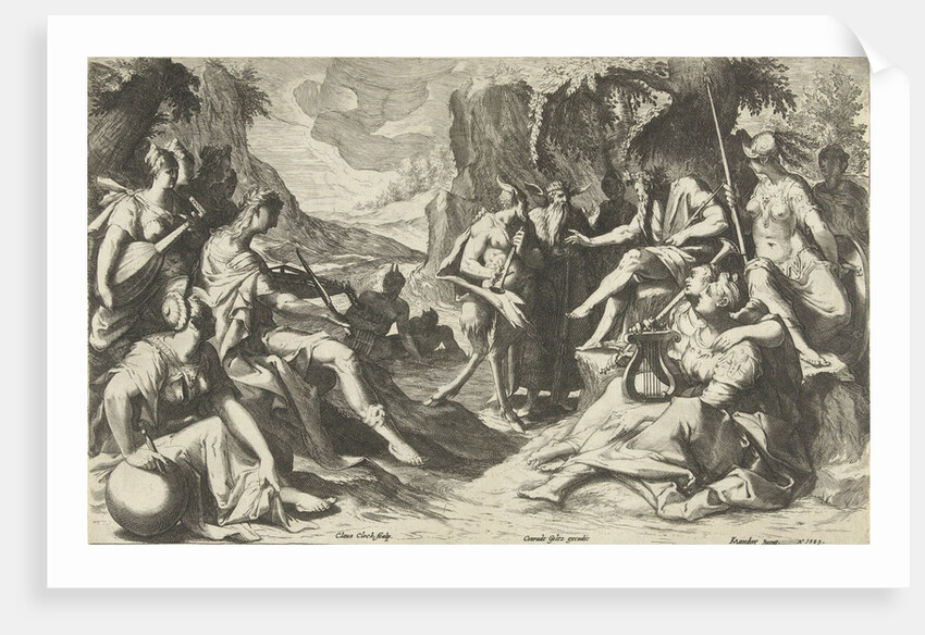 Midas Verdict, Nicolaes Jansz. Clock by Conrad Goltz