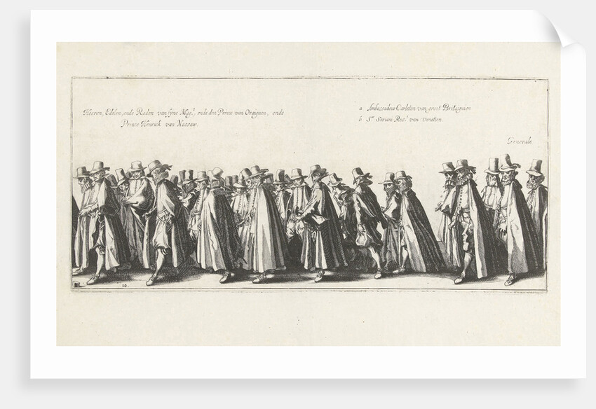 The funeral procession (Plate 10), 1623 by Hendrick Hondius I