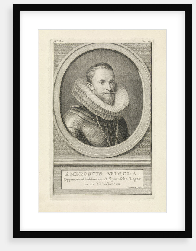 Portrait of Ambrogio Spinola by Jacob Houbraken