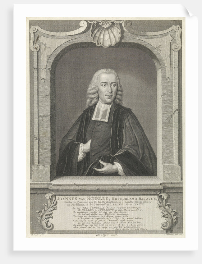Portrait of Johannes Schelle by Pieter Meyer