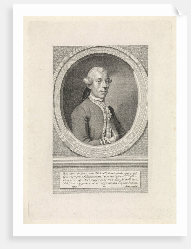 Portrait of Joannes Nomsz by G. Groeneveld