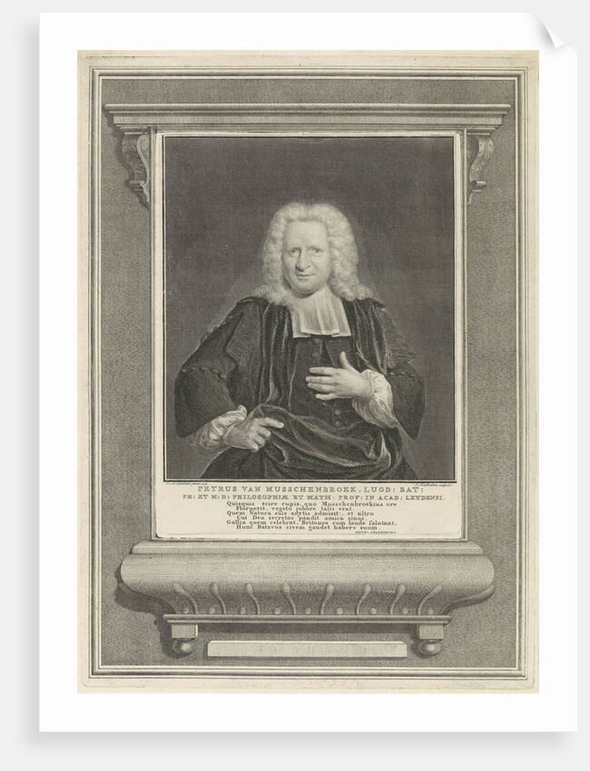 Portrait of Joannes Nomsz by Portrait of Petrus of Musschenbroek