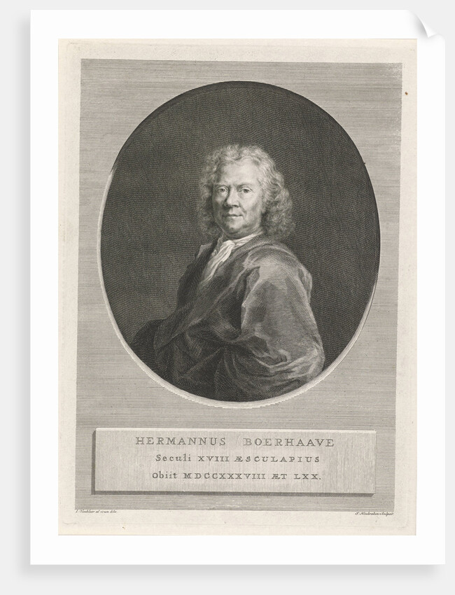Portrait of Hermanus Boerhaave by Jan Wandelaar