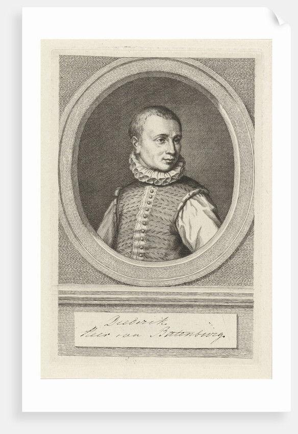 Portrait of Dirk van Bronckhorst Batenburg by Hendrick Goltzius