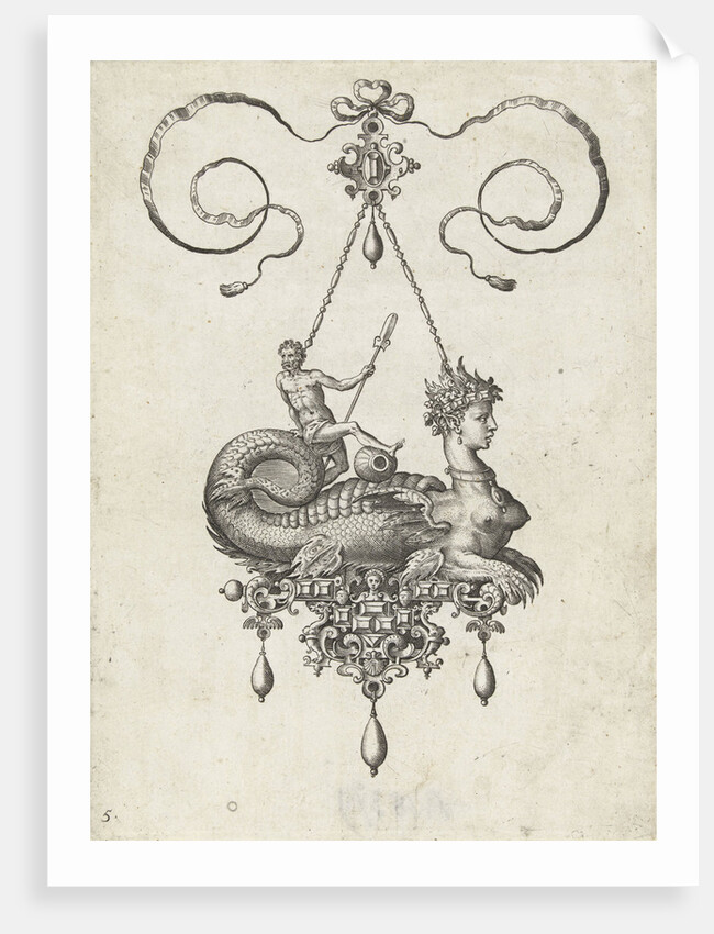 Pendant with sphinx by Philips Galle