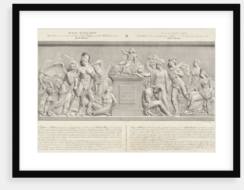 Allegorical sculpture, the Belgian Revolution in 1830 by Carel Christiaan Anthony Last