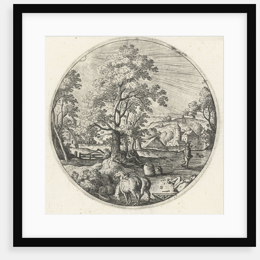 The devil sows tares among the wheat by Hans Bol