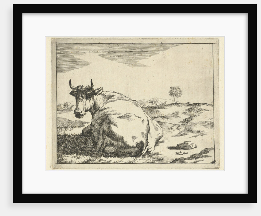 Lying cow by Paulus Potter
