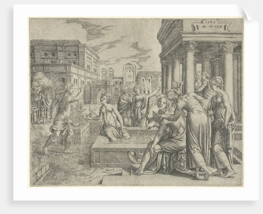 Bathsheba receives the message of David by Cornelis Massijs