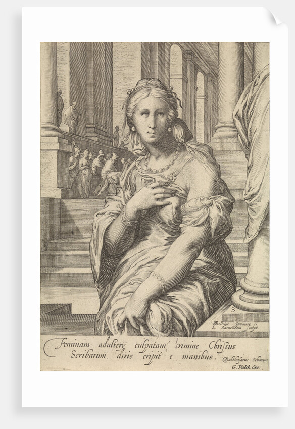 The adulteress by Gerard Valck