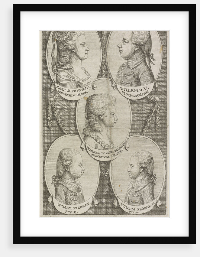 Portraits of Wilhelmina of Prussia by Jelgerhuis