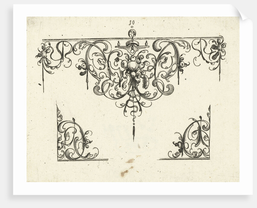 Ornament featuring a fruit trophy by Balthasar Caymox