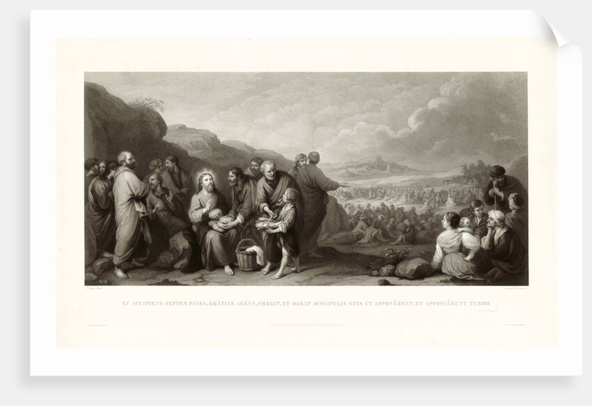 The miracle of the loaves and fishes by Goupil Cie