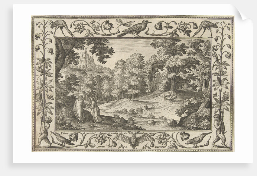 Temptation in the desert by Eduwart Hoes Winckel