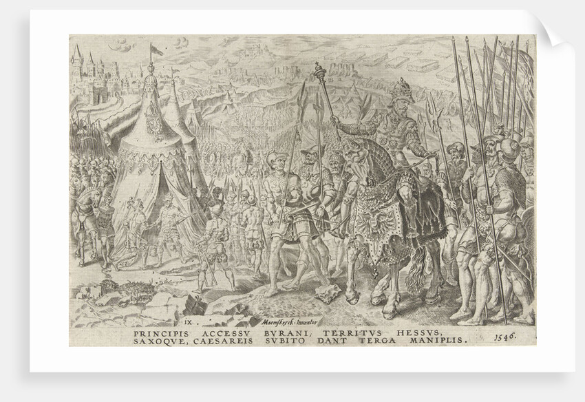 Imperial camp at Ingolstadt, 1546 by Dirck Volckertsz Coornhert