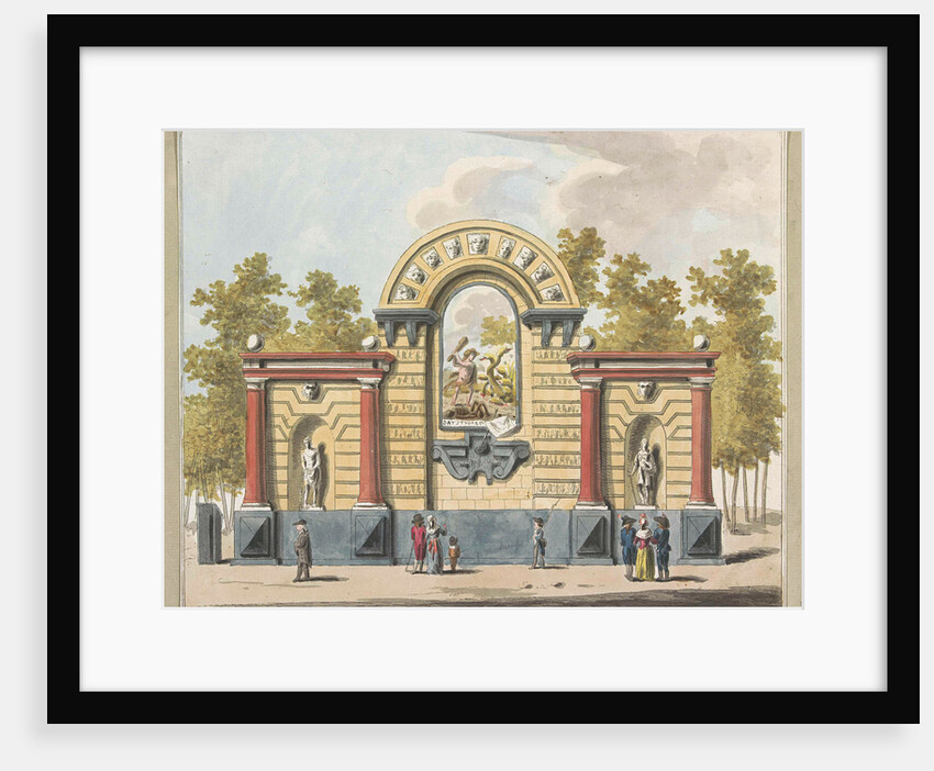 Destruction of the Aristocracy, decoration on the Western Market, 1795 by Johannes Roelof Poster