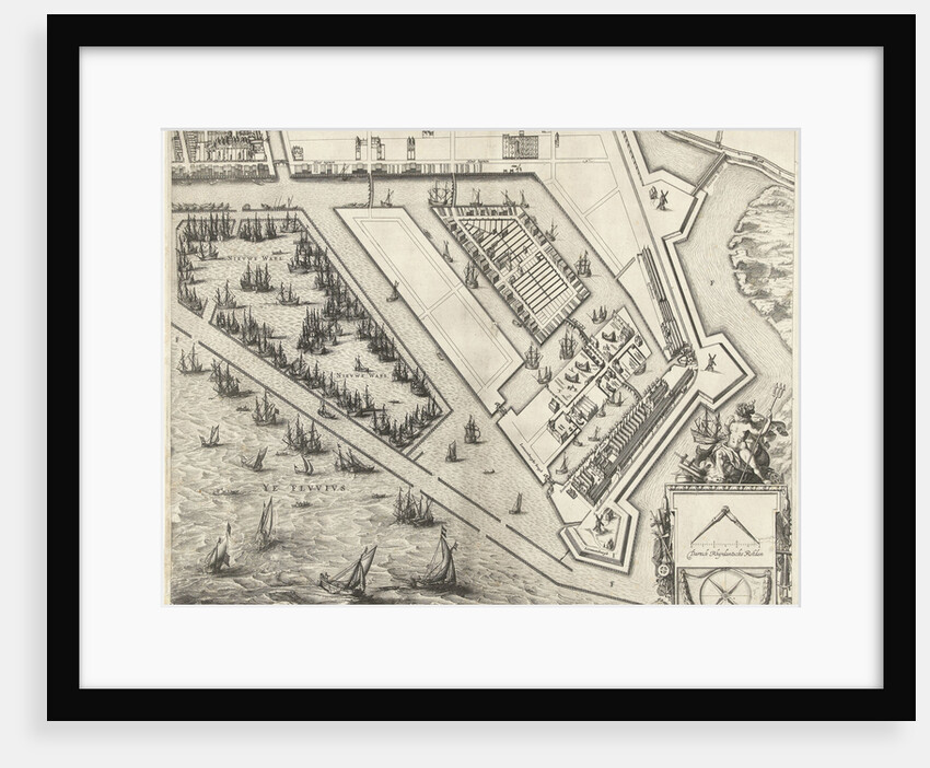 Map of Amsterdam (leaf right), 1625 by Balthasar Florisz. van Berckenrode