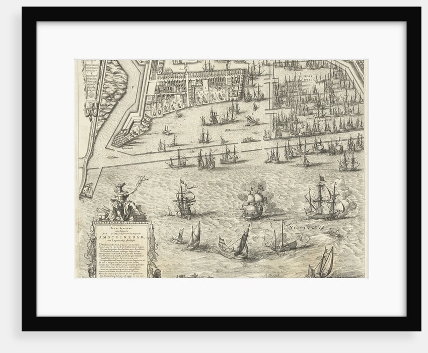 Map of Amsterdam (leaf left), 1625 by Balthasar Florisz. van Berckenrode