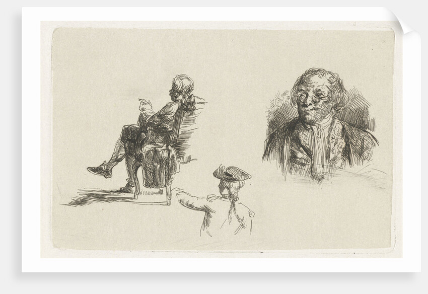 Study Sheet with three figures by David Bles