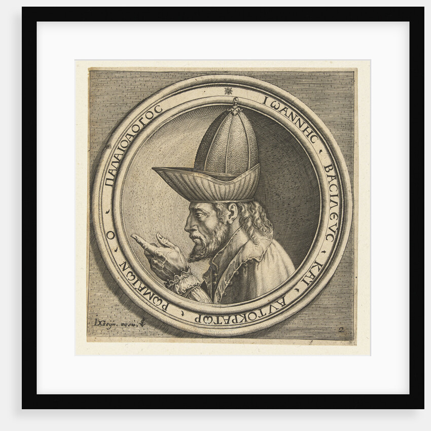 Portrait of John VIII Paleologos by Claes Jansz. Visscher II