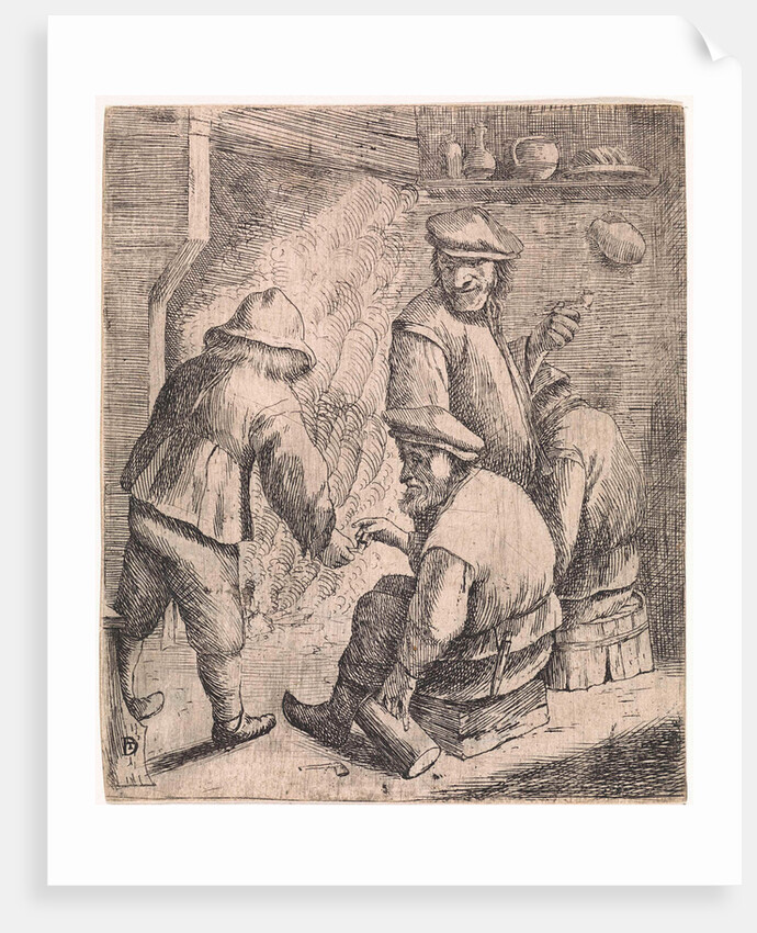 Four farmers in fire by Anonymous
