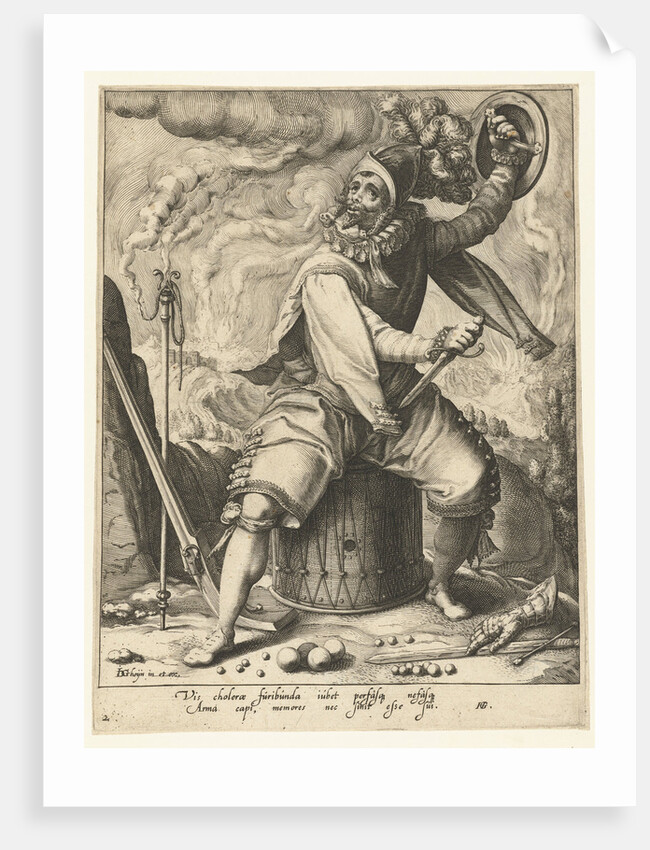 The choleric temperament (the fire element) by Jacob de Gheyn II