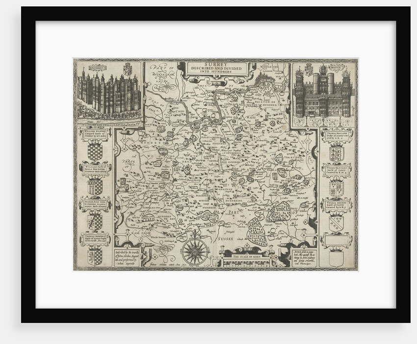 Map of Surrey by Anonymous