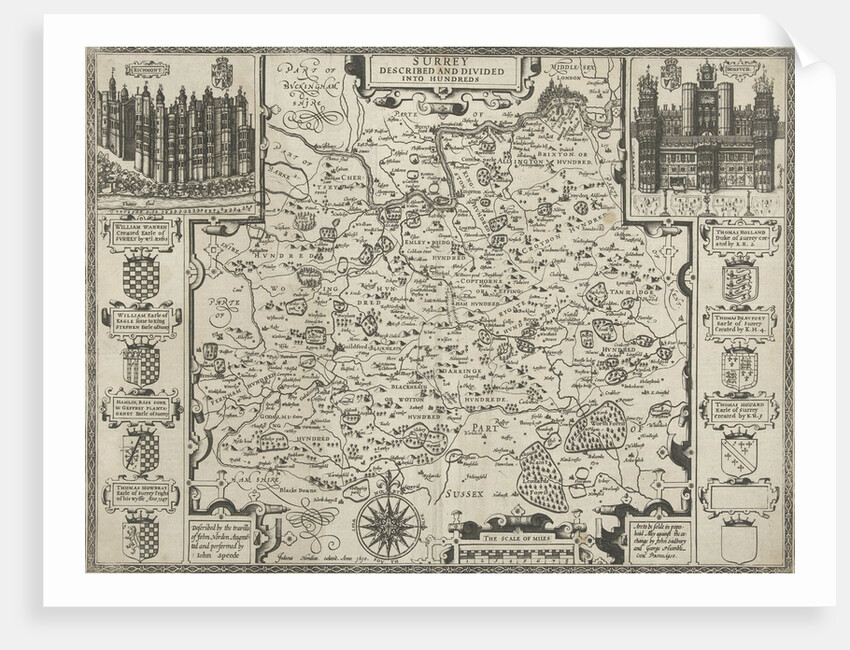 Map of Surrey by Anonymous