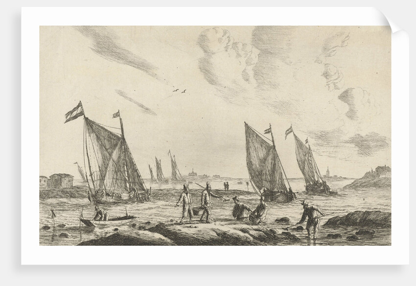 View of an inland waterway by Reinier Nooms