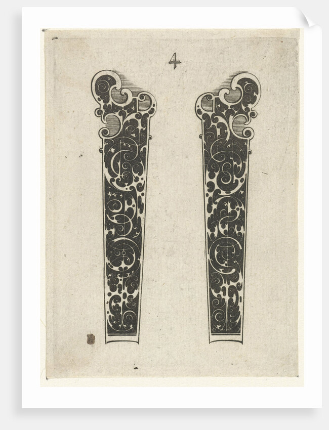 Two knife handles by Michiel le Blon