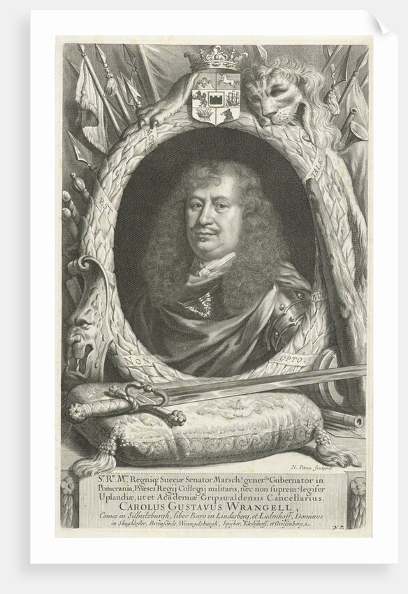 Portrait of Carl Gustaf Wrangel by Nicolas Pitau I
