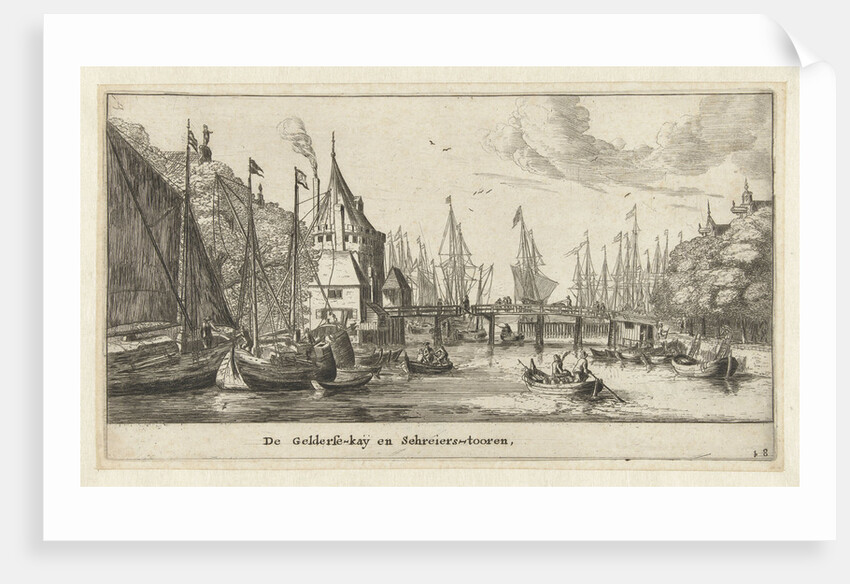 The Geldersekade and the Schreierstoren Amsterdam, The Netherlands by Cornelis Danckerts I