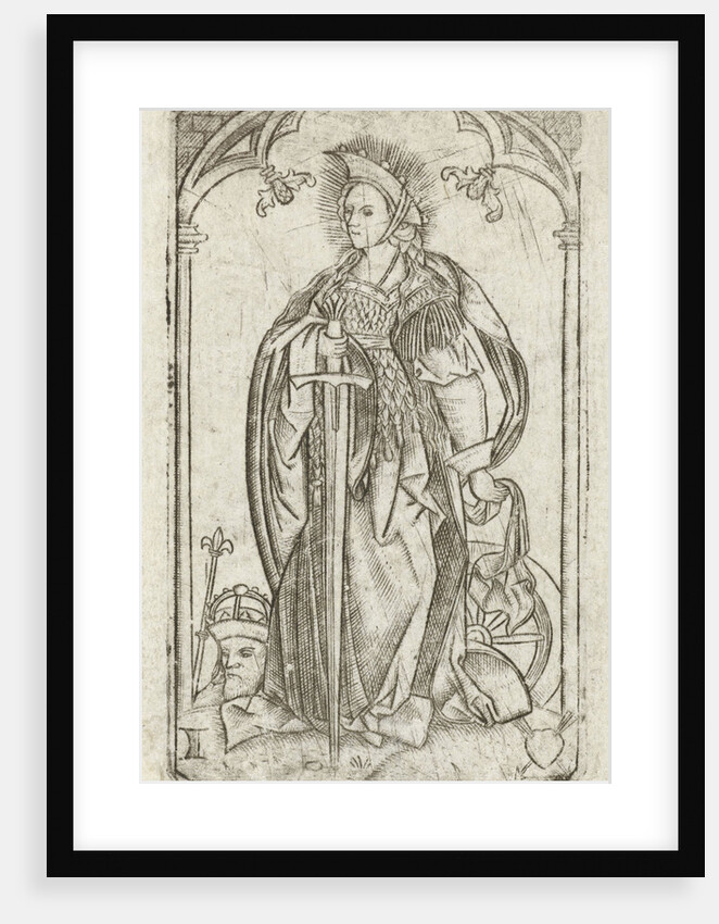 Saint Catherine by Meester met het doorstoken hart